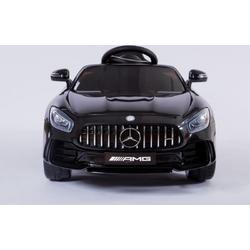   Benz GTR - Metallic Zwart - Leder zitje - Rubberbanden - Softstart | Elektrische Kinderauto | Met afstandsbediening